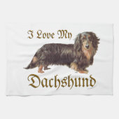 Dackel Liebe Küchentuch (Horizontal)