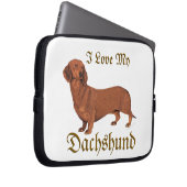 Dackel Liebe Laptopschutzhülle (Vorne Rechts)