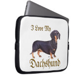 Dackel Liebe Laptopschutzhülle (Vorne Rechts)