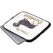 Dackel Liebe Laptopschutzhülle (Vorne Knopf)