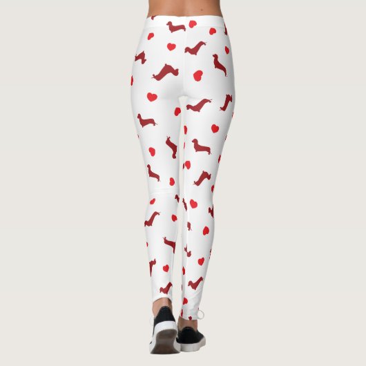 Dackel-Liebe-Leggings Leggings (Rückseite)
