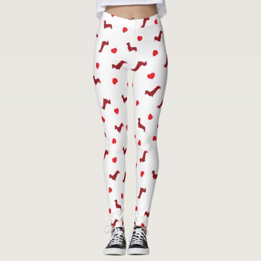Dackel-Liebe-Leggings Leggings (Vorderseite)