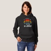 Dackel Liebe Ließ Schlafen Retro Tierfutter Hoodie (Vorne ganz)