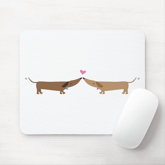 Dackel-Liebe Mousepad (Mit Mouse)