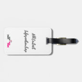 Dackel Liebe Personalisiert Hochzeitsgeschenk Gepäckanhänger (Rückseite horizontal)