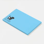 Dackel Liebe Post-it Klebezettel (angewinkelt)