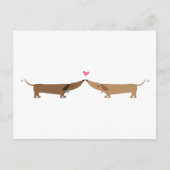 Dackel Liebe Postkarte (Vorderseite)