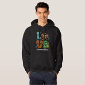 Dackel Liebe Sommerzeit Hund Funny im Juli Sommer Hoodie (Vorne ganz)