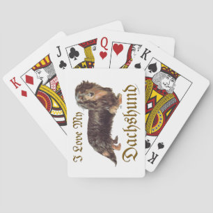 Dackel Liebe Spielkarten