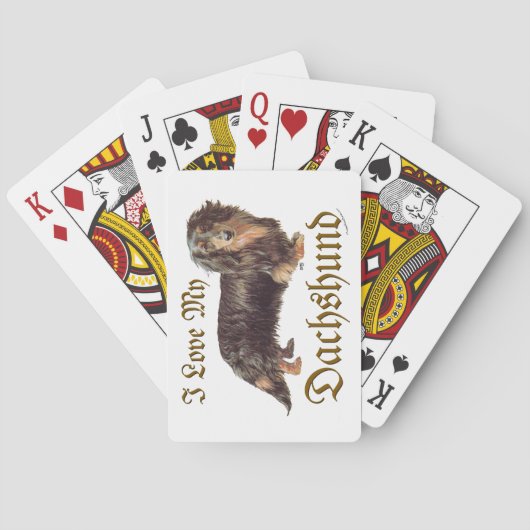 Dackel Liebe Spielkarten (Rückseite)