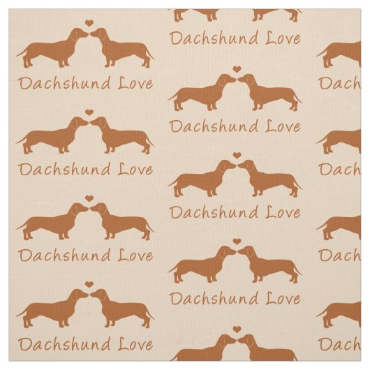Dackel-Liebe! Stoff (Muster)