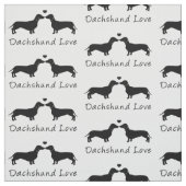 Dackel-Liebe! Stoff (Muster)