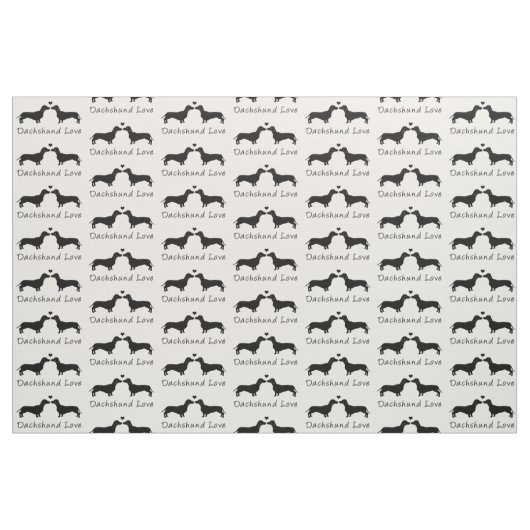 Dackel-Liebe! Stoff (Fat Quarter (45,7 x 55,9 cm))