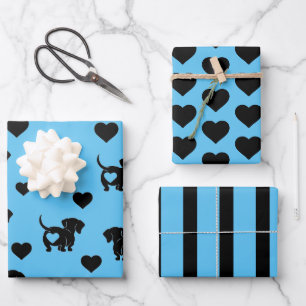 Dackel Liebe Wrapping Paper Set Geschenkpapier Set