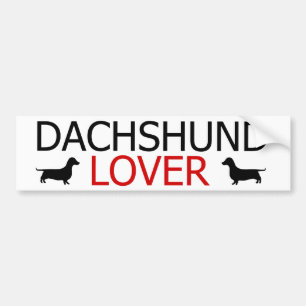 Dackel-Liebhaber-Autoaufkleber Autoaufkleber