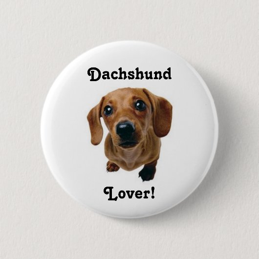 Dackel-Liebhaber! Button (Vorderseite)