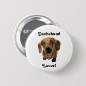 Dackel-Liebhaber! Button (Vorne & Hinten)