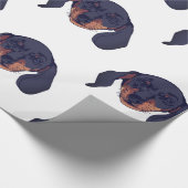 Dackel Liebhaber Geschenkpapier (Ecke)
