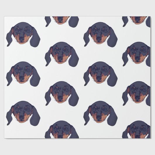 Dackel Liebhaber Geschenkpapier (Flach)