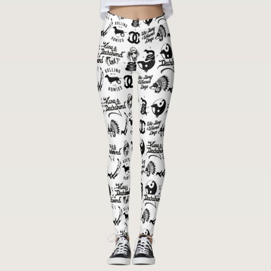 Dackel-Liebhaber-Leggings Leggings (Vorderseite)