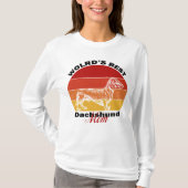 Dackel Liebhaber, Welten Beste Dackel Mama T-Shirt (Vorderseite)