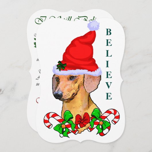 Dackel liebt Weihnachten (Vorne/Hinten)