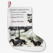 Dackel liebt Weihnachten Kleiner Weihnachtsstrumpf (Vorderseite)