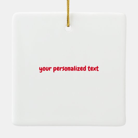 Dackel Long Hair Keramikornament (Rückseite)