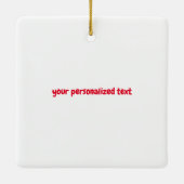 Dackel Long Hair Keramikornament (Rückseite)