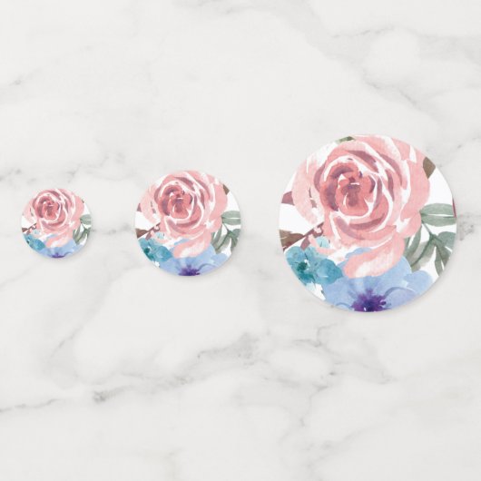 Dackel Long-Hair Watercolor Theme Party Konfetti (Rückseiten)