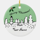 Dackel Long Hairs Black and Tan Keramikornament (Hinten)