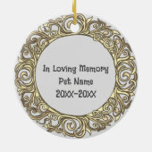 Dackel Love Memory-Ornament Keramik Ornament (Hinten)
