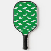 Dackel Love Pickleball Green Blue Schläger (Rückseite)
