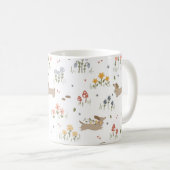 Dackel Lover Dog liebt Wildblume Kaffee Kaffeetasse (VorderseiteRechts)