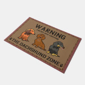 Dackel Lover Gift, Dackel Doormat Fußmatte (Schrägansicht)