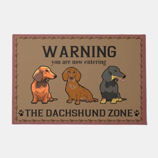 Dackel Lover Gift, Dackel Doormat Fußmatte (Vorderseite)