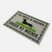 Dackel Lover Gift, Dackel Doormat Fußmatte (Schrägansicht)