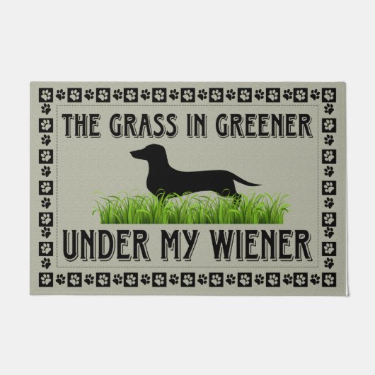 Dackel Lover Gift, Dackel Doormat Fußmatte (Vorderseite)