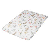 Dackel Lover Weiner Hunde Wurst Hunde Wildblume Badematte (Schrägansicht)