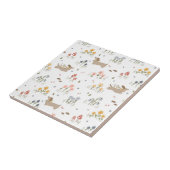 Dackel Lover Weiner Hunde Wurst Hunde Wildblume Fliese (Seite)