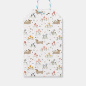 Dackel Lover Weiner Hunde Wurst Hunde Wildblume Geschenkanhänger (Rückseite)