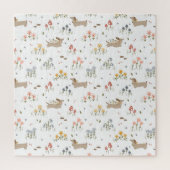 Dackel Lover Weiner Hunde Wurst Hunde Wildblume Puzzle (Vertikal)
