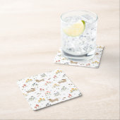 Dackel Lover Weiner Hunde Wurst Hunde Wildblume Rechteckiger Pappuntersetzer (Vor Ort)