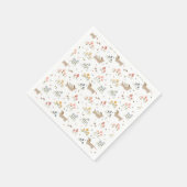 Dackel Lover Weiner Hunde Wurst Hunde Wildblume Serviette (Ecke)