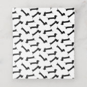 Dackel Lover's Dinner Party Platzkarte (Innenseite Aufgefaltet)