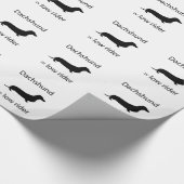 Dackel = Lowrider Geschenkpapier (Ecke)