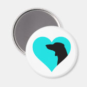 Dackel Magnet (Vorderseite/Rückseite)