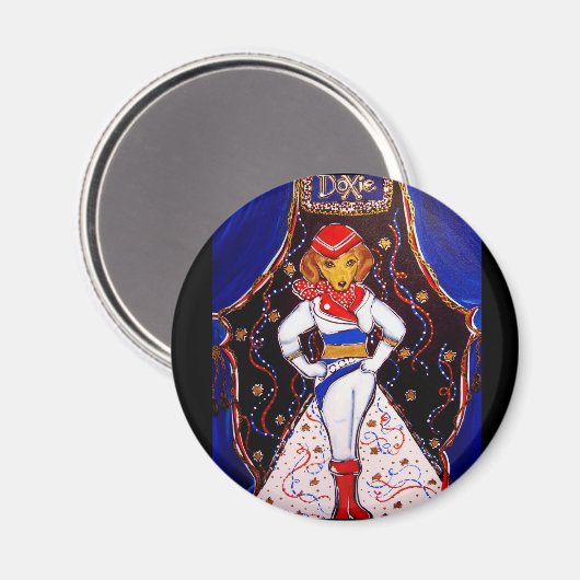 Dackel Magnet (Vorderseite/Rückseite)