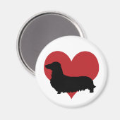 Dackel Magnet (Vorderseite/Rückseite)