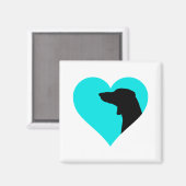 Dackel Magnet (Vorderseite/Rückseite)